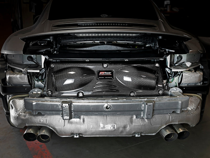 AFE Black Series Stage-2 Carbon Fiber Cold Air Intakes - aFe Black Series Cold Air Intake 12-15 Porsche Carrera/Carrera S 3.4L/3.8L