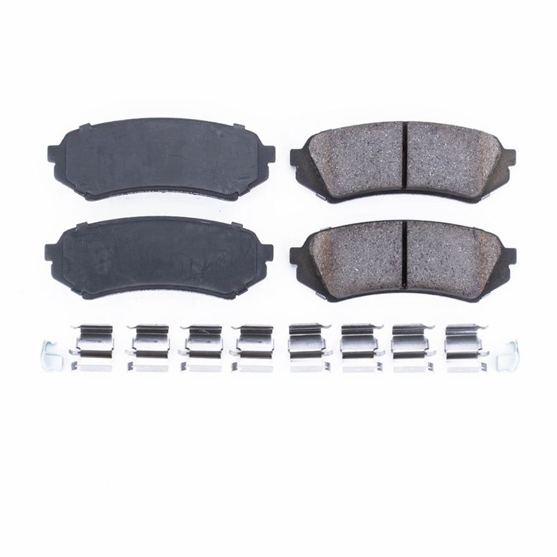 PSB Z17 Evolution Brake Pads - Power Stop 98-07 Lexus LX470 Rear Z17 Evolution Ceramic Brake Pads w/Hardware