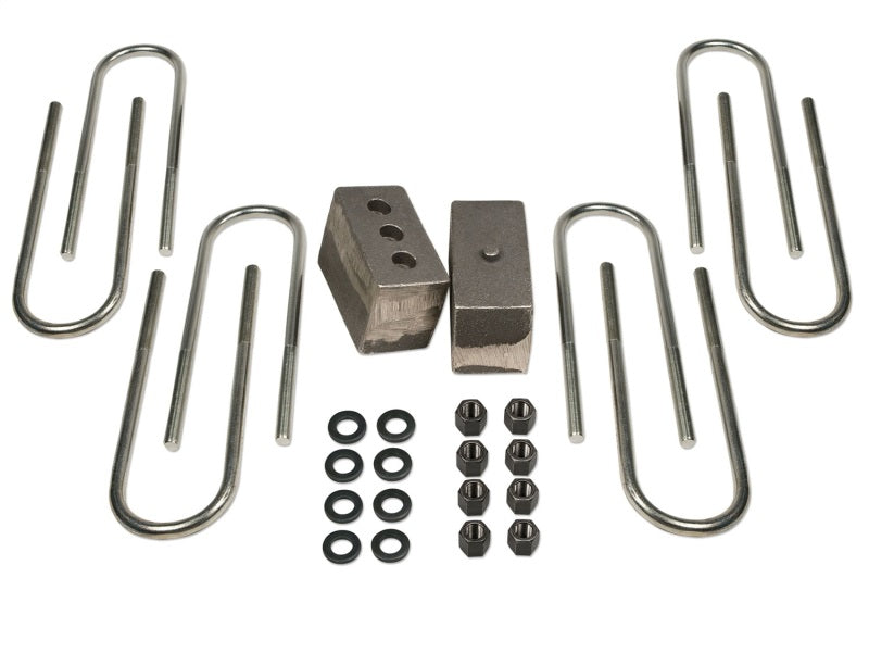 TUF Rear Block Kits - Tuff Country 03-13 Dodge Ram 2500 4wd (w/3.5in or 4in Rear axle) 4in Rear Block & U-Bolt Kit