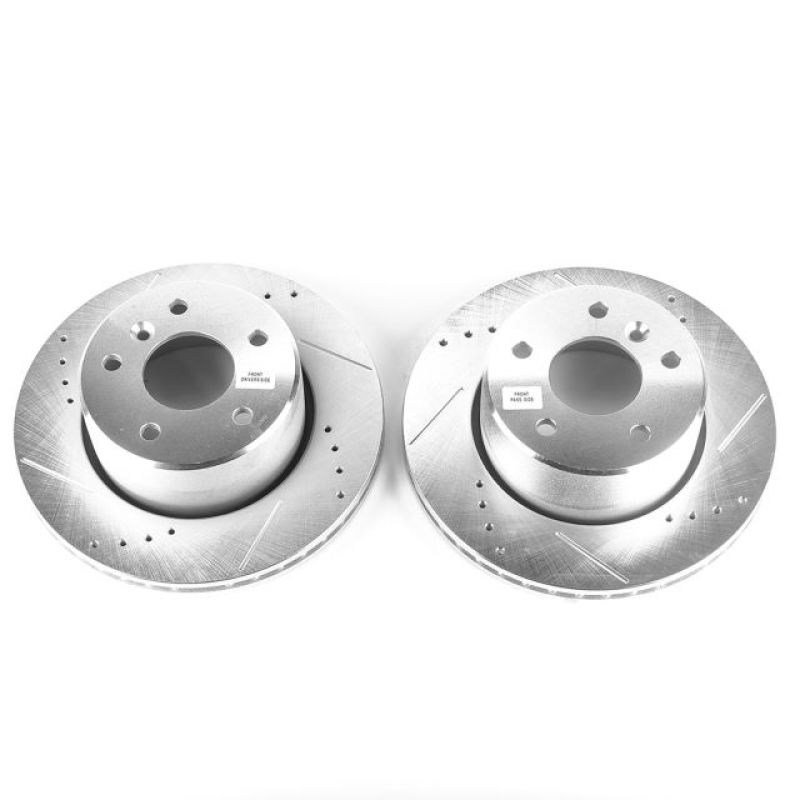 PSB Evolution Drill/Slot Rotor - Power Stop 99-04 Land Rover Discovery Front Evolution Drilled & Slotted Rotors - Pair