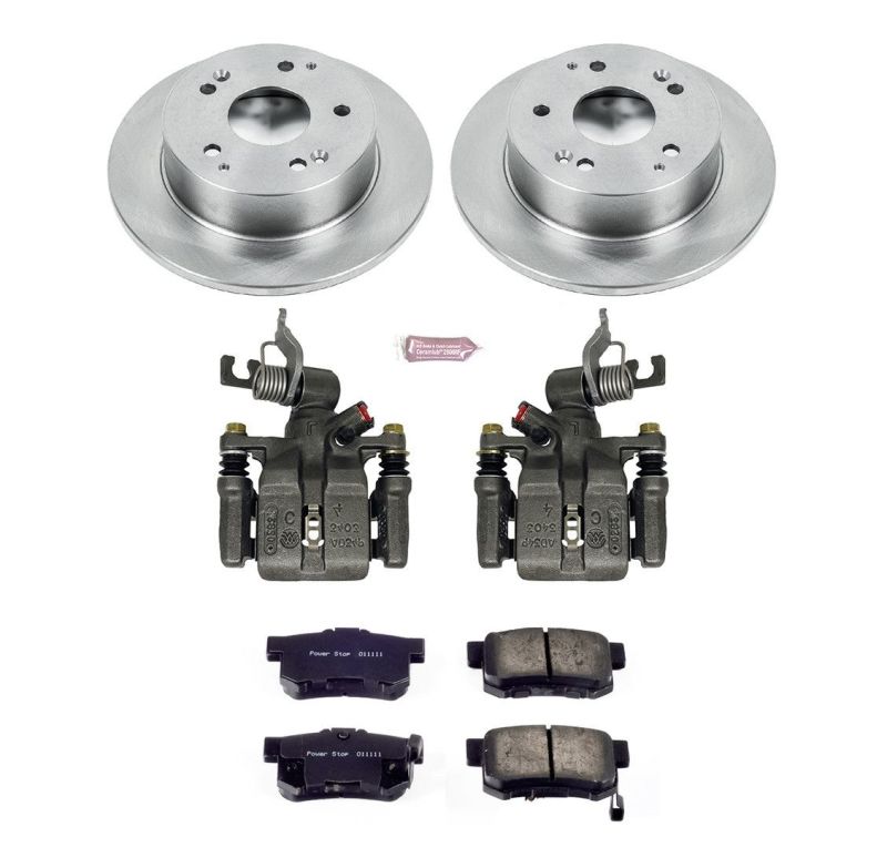 PSB Autospecialty Kit w/Cals - Power Stop 98-02 Honda Accord Rear Autospecialty Brake Kit w/Calipers
