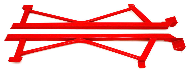 BMR Subframe Connectors - BMR 05-14 S197 Mustang Weld-On Boxed Subframe Connectors - Red