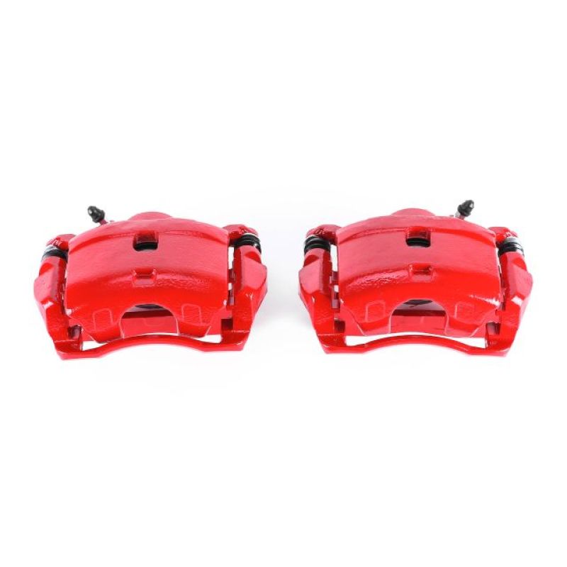 PSB Red Calipers - Power Stop 90-97 Honda Accord Rear Red Calipers w/Brackets - Pair