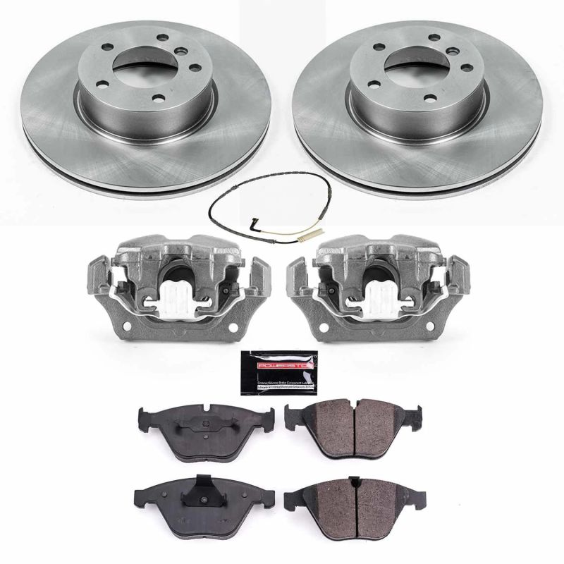 PSB Autospecialty Kit w/Cals - Power Stop 09-10 BMW 328i xDrive Front Autospecialty Brake Kit w/Calipers