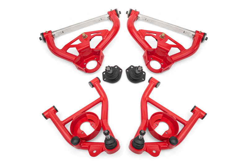 BMR Control Arms - BMR 78-87 GM G-Body Non-Adjustable A-arm Kit - Red