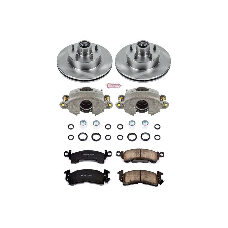 PSB Autospecialty Kit w/Cals - Power Stop 1975 Buick Apollo Front Autospecialty Brake Kit w/Calipers