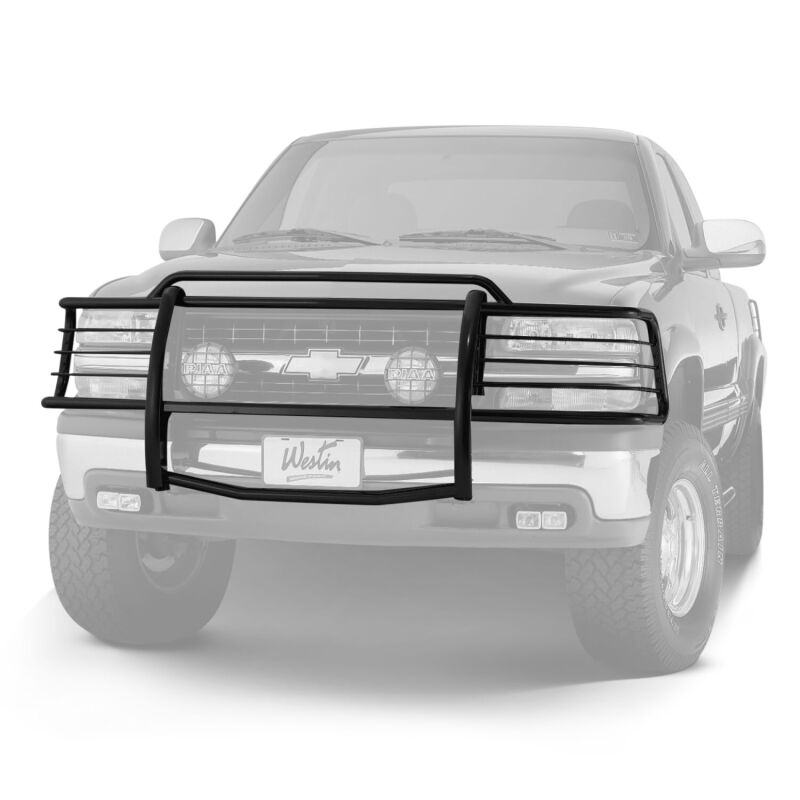WES Sportsman Grille Guards - Westin 1999-2002 Chevrolet Silverado 1500LD Sportsman Grille Guard - Black
