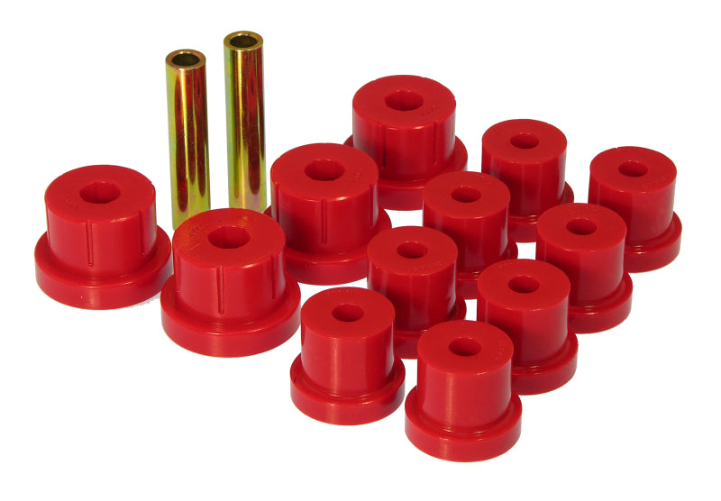 PRO Spring/Shackle Bush- Red - Prothane 67-69 Chevy Camaro Rear Multi-Leaf Bushings - Red