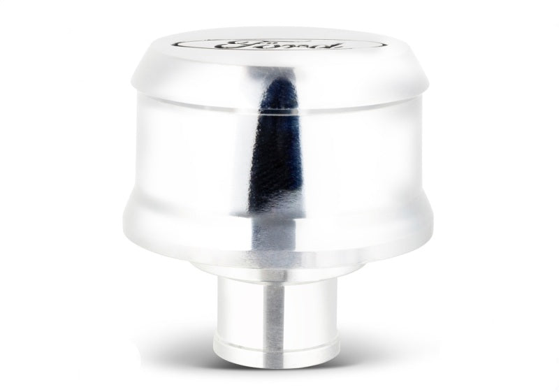 FR Breather Caps - Ford Racing Slant Edge Breather - Chrome