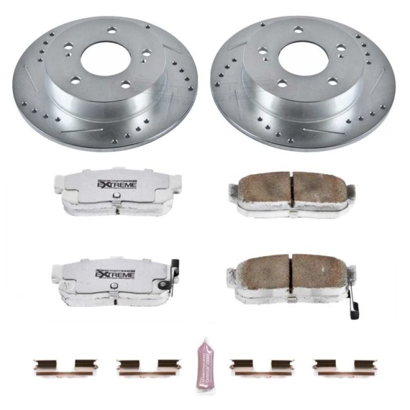 PSB Z26 Street Warrior Kit - Power Stop 89-94 Nissan Maxima Rear Z26 Street Warrior Brake Kit