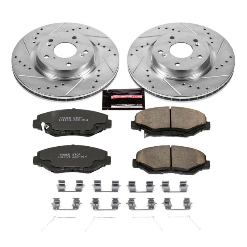 PSB Z23 Evolution Kit - Power Stop 12-16 Honda CR-V Front Z23 Evolution Sport Brake Kit
