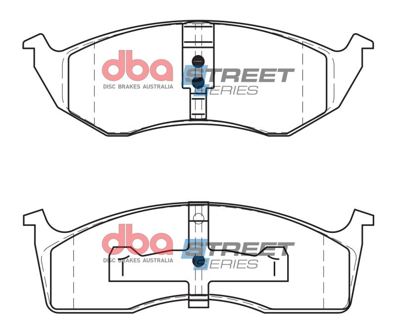 DBA Street Series Brake Pads - DBA 93-97 Chrysler Concorde Street Series Front Brake Pads