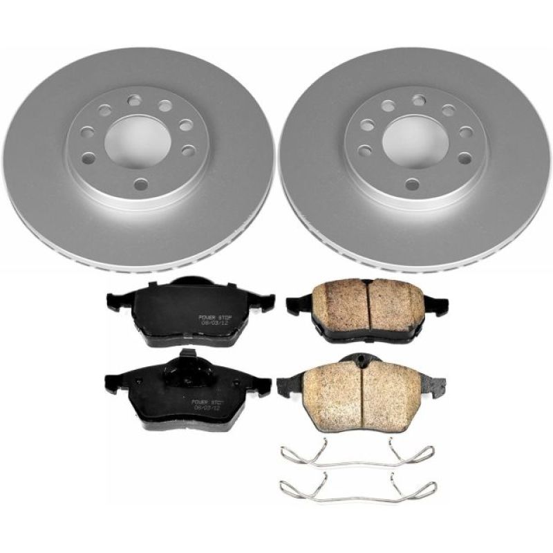 PSB Z23 Evolution Coated Kit - Power Stop 97-98 Saab 900 Front Z23 Evolution Sport Coated Brake Kit