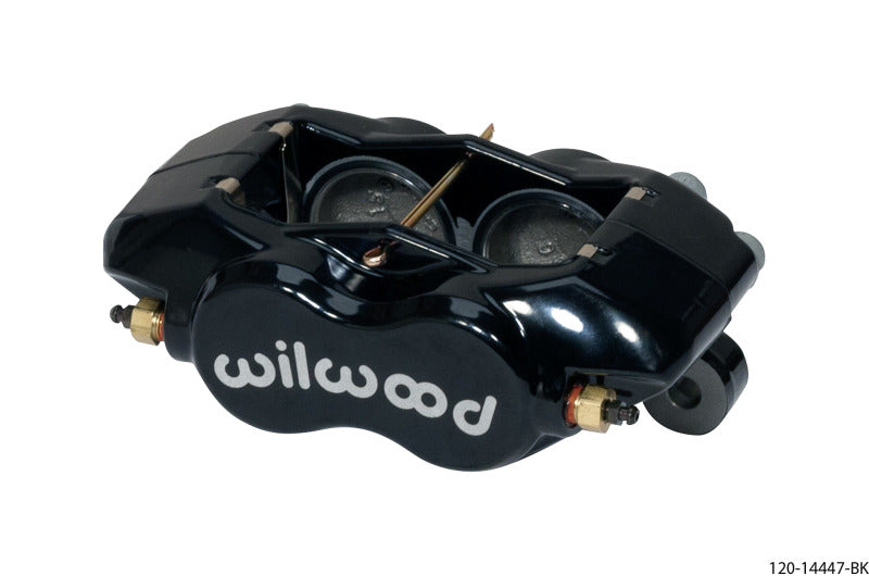 WIL Dynalite Caliper - Wilwood Caliper-Forged Dynalite w/Dust Seal-Black 1.75in Pistons .81in Disc