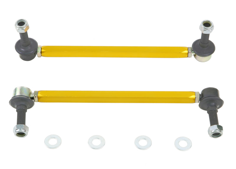 WL Sway Bar Links - Whiteline Universal Sway Bar - Link Assembly Heavy Duty Adjustable Steel Ball