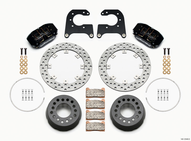 WIL Dynapro Brake Kit - Wilwood Dynapro Lug Mount Single Rear Dynamic Kit SA Drilled 58-64 Olds/Pont 1/2in Studs