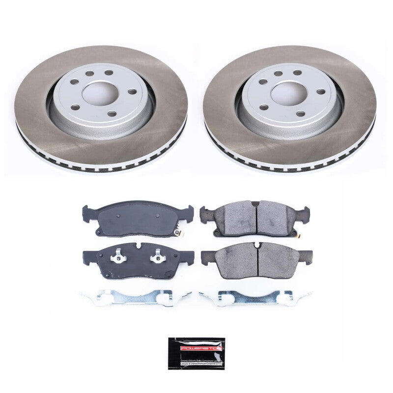 PSB Semi-Coated Rotor Kits - Power Stop 2022 Jeep Grand Cherokee WK Front Semi-Coated Rotor Kit