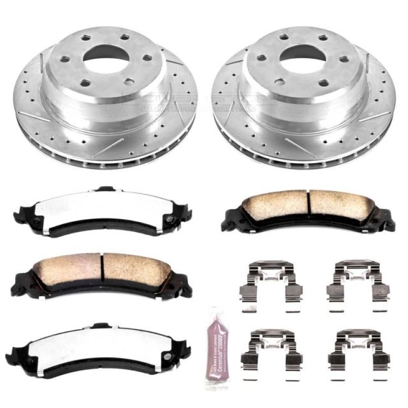 PSB Z36 Truck & Tow Kit - Power Stop 02-06 Cadillac Escalade Rear Z36 Truck & Tow Brake Kit