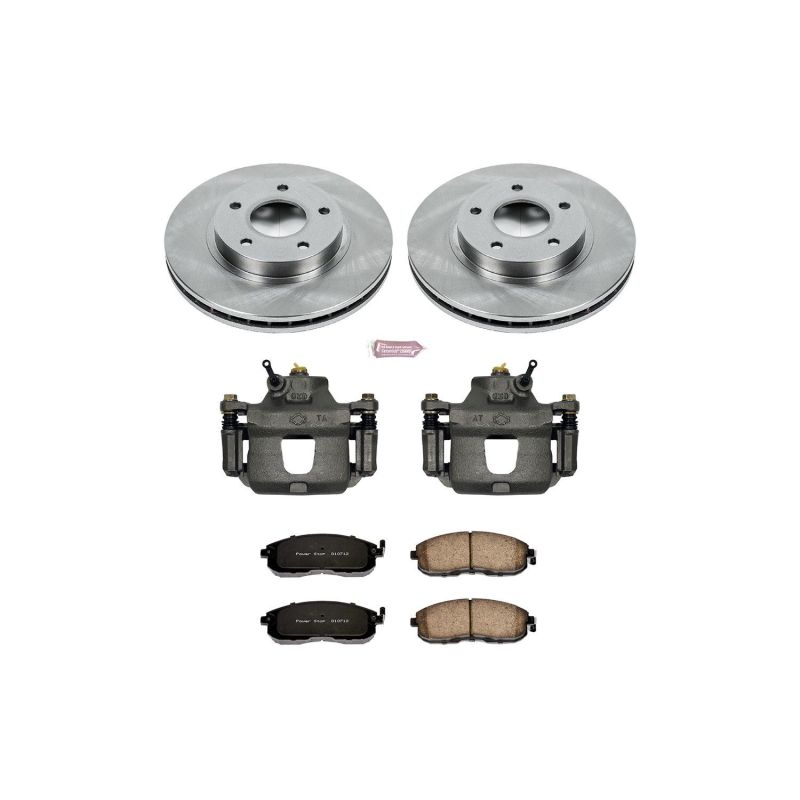 PSB Autospecialty Kit w/Cals - Power Stop 1999 Nissan Maxima Front Autospecialty Brake Kit w/Calipers