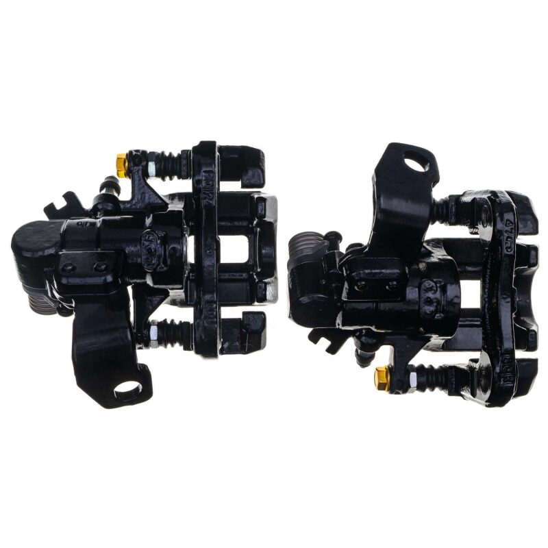 PSB Black Calipers - Power Stop 06-11 Acura CSX Rear Black Caliper - Pair w/Bracket