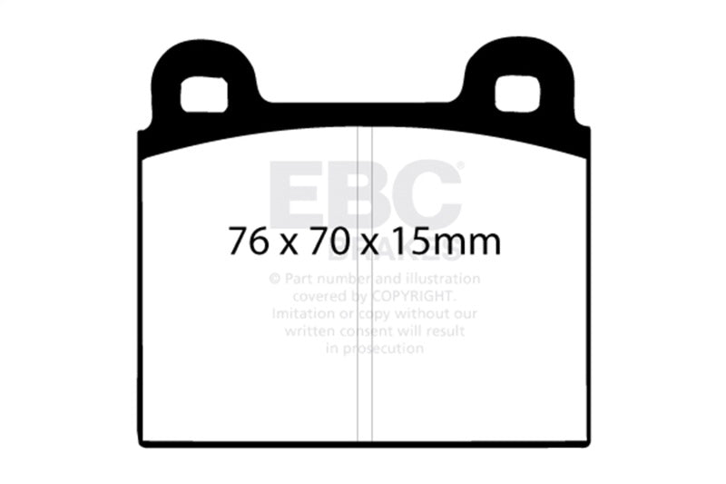 EBC Bluestuff Brake Pad Sets - EBC 69-75 Ferrari 246 Dino 2.4 Bluestuff Front Brake Pads