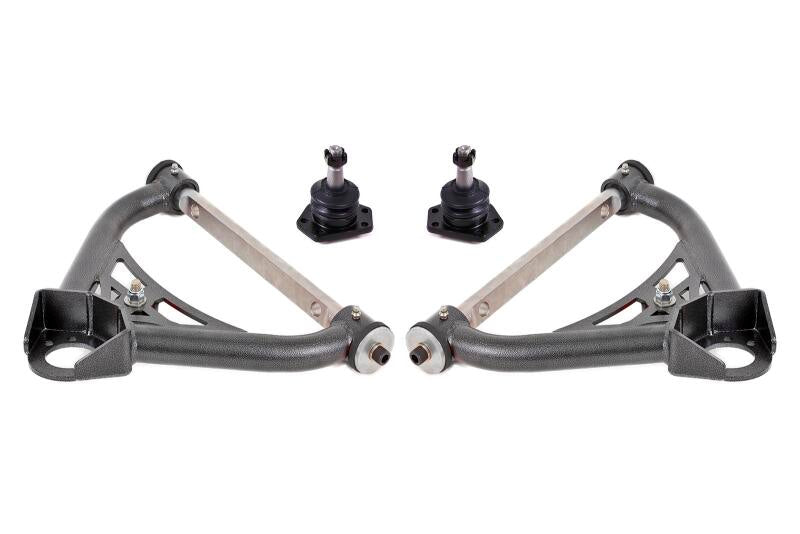 BMR Control Arms - BMR 70-81 Chevrolet Camaro A-Arms Upper Non-Adjustable Delrin Std Ball Joint - Black Hammertone