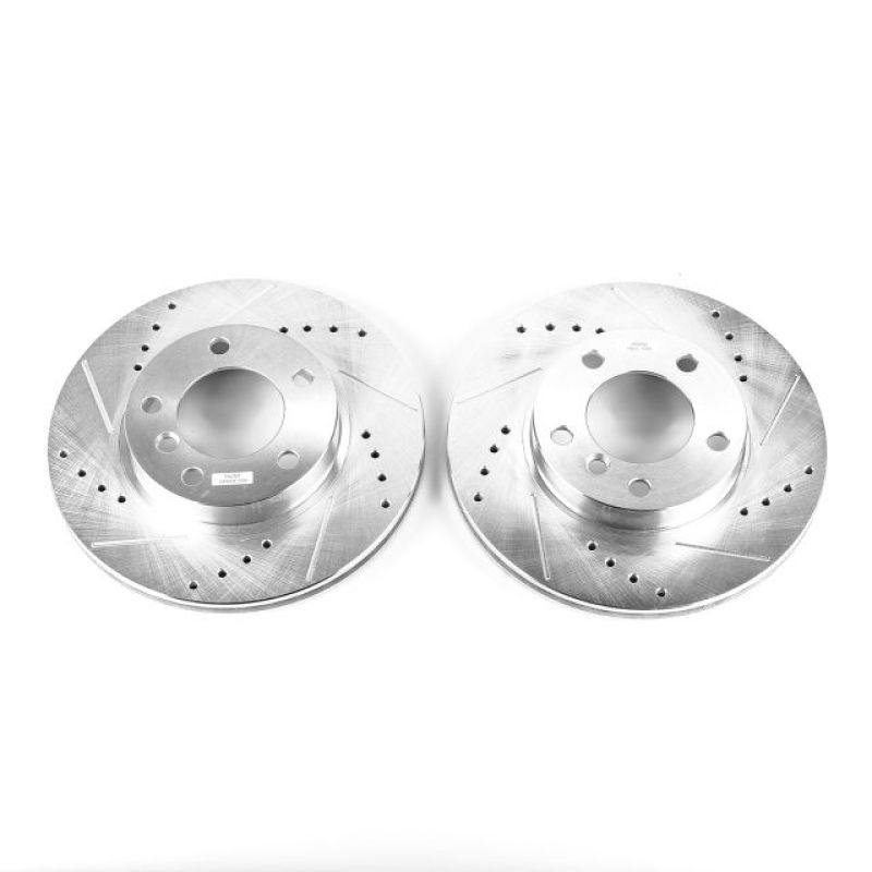 PSB Evolution Drill/Slot Rotor - Power Stop 92-98 BMW 318i Front Evolution Drilled & Slotted Rotors - Pair