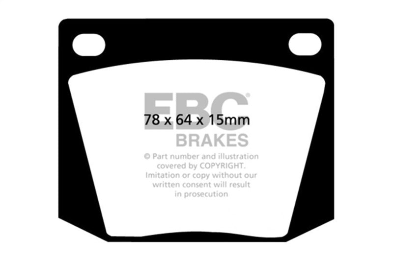 EBC Greenstuff Brake Pad Sets - EBC 63-69 Ac Cobra 4.7 Greenstuff Front Brake Pads