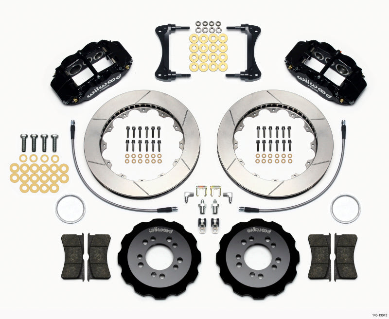 WIL Superlite Brake Kit - Wilwood Narrow Superlite 6R Front Hat Kit 13.06in 2008-up Hyundai Genesis Coupe w/Lines