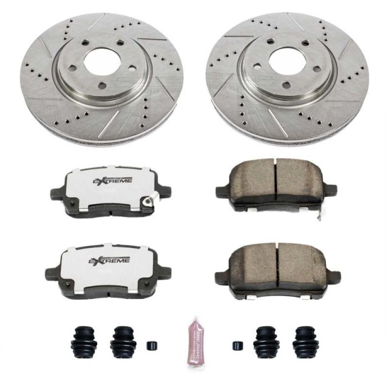 PSB Z26 Street Warrior Kit - Power Stop 05-06 Chevrolet Cobalt Front Z26 Street Warrior Brake Kit