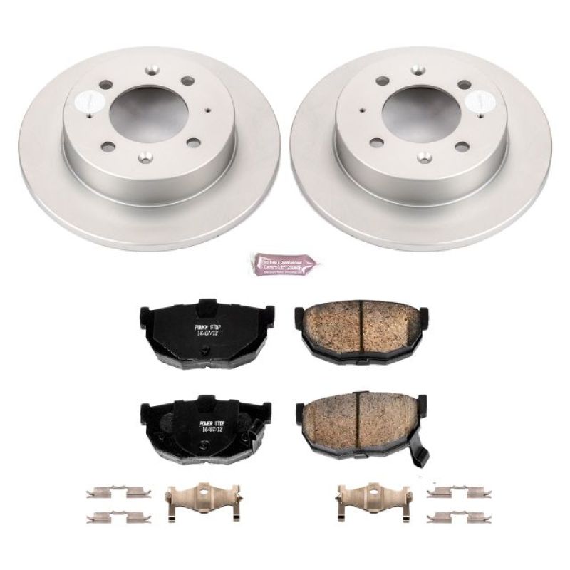 PSB Z17 Evolution Coated Kit - Power Stop 04-09 Kia Spectra Rear Z17 Evolution Geomet Coated Brake Kit