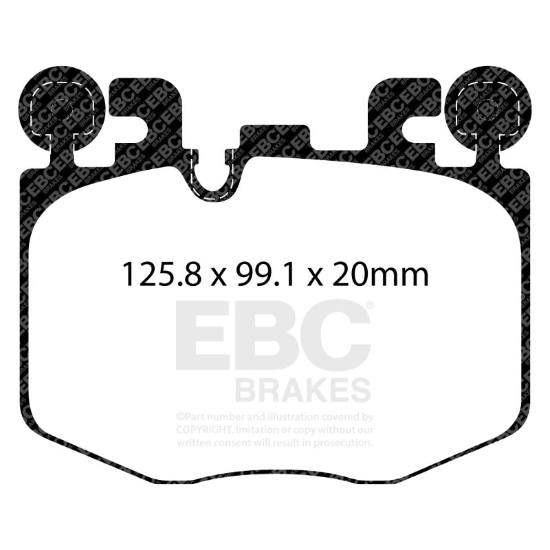EBC Yellowstuff Brake Pad Sets - EBC 2022+ Toyota GR Supra 3.0T / 2022+ BMW M240 Coupe Yellowstuff Front Brake Pads