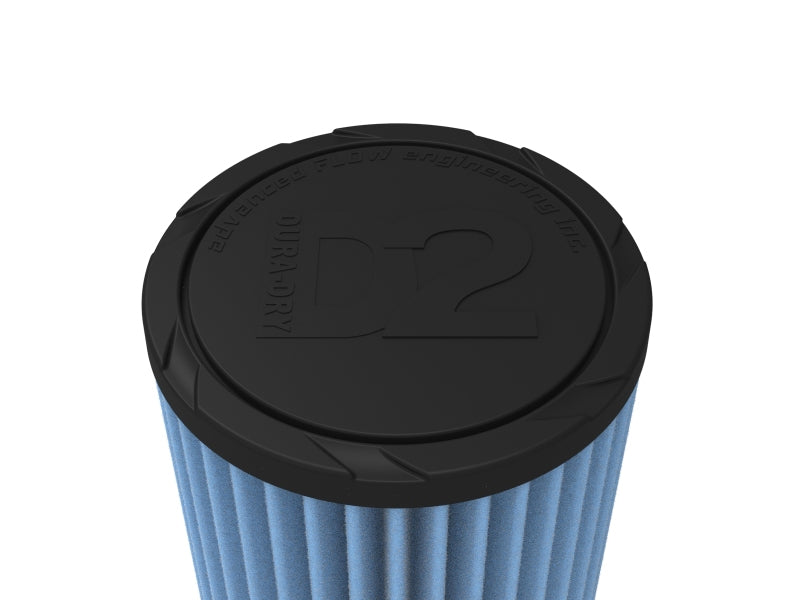 AFE Universal D2 Dura Dry Air Filter - aFe Magnum FORCE Intake Replacement Air Filter w/ D2 Dura-Dry 3-1/2in Fx5in Bx4-3/4in Tx8in H