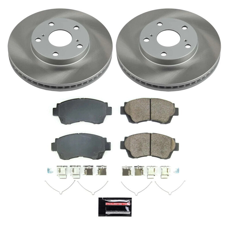 PSB Semi-Coated Rotor Kits - Power Stop 98-03 Toyota Sienna Front Semi-Coated Rotor Kit