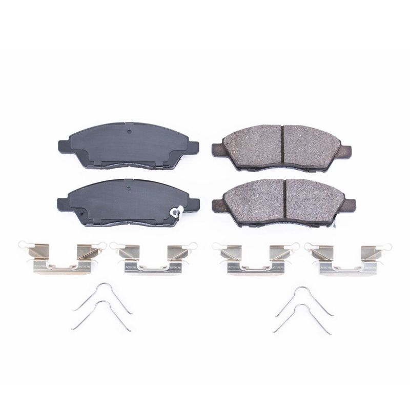 PSB Z17 Evolution Brake Pads - Power Stop 15-16 Nissan Micra Front Z17 Evolution Ceramic Brake Pads w/Hardware