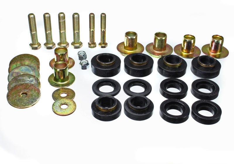 ES Body Mounts - Black - Energy Suspension Firebird Body Mount Set - Black