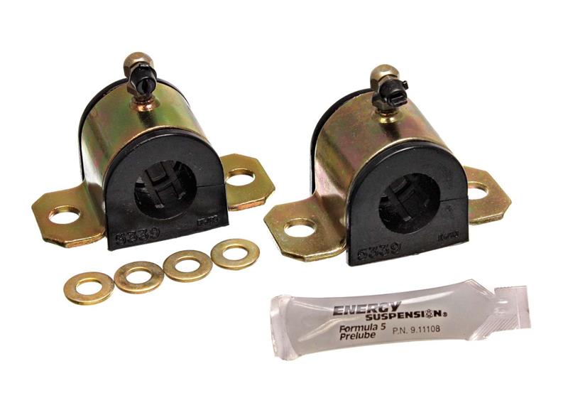 ES Sway Bar Bushings - Black - Energy Suspension 03-06 Toyota Corolla/Matrix Black 24mm Front Sway Bar Bushing Set (Greaseable Fram