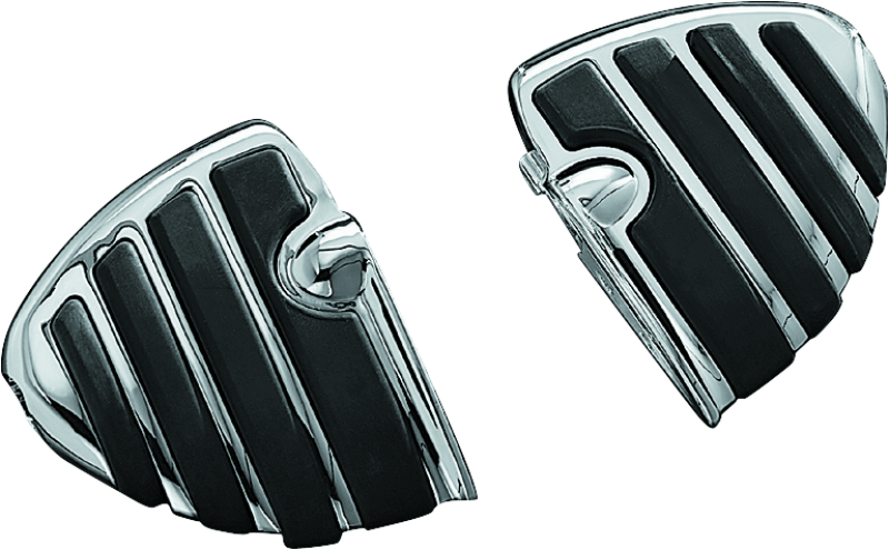 KUR Mini Boards B - Kuryakyn ISO Wing Mini Boards Without Male Mount Adapter Chrome