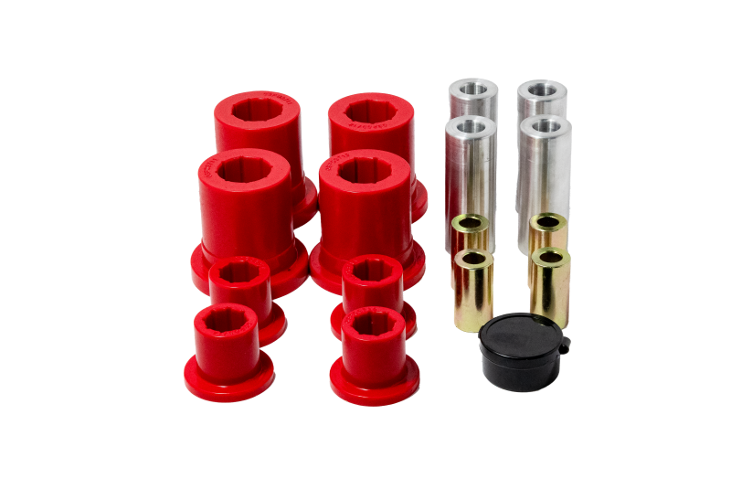 ES Cntrl Arm Bushings - Red - Energy Suspension 10-18 Dodge Ram 1500 2WD Front Control Arm Bushing Set - Red