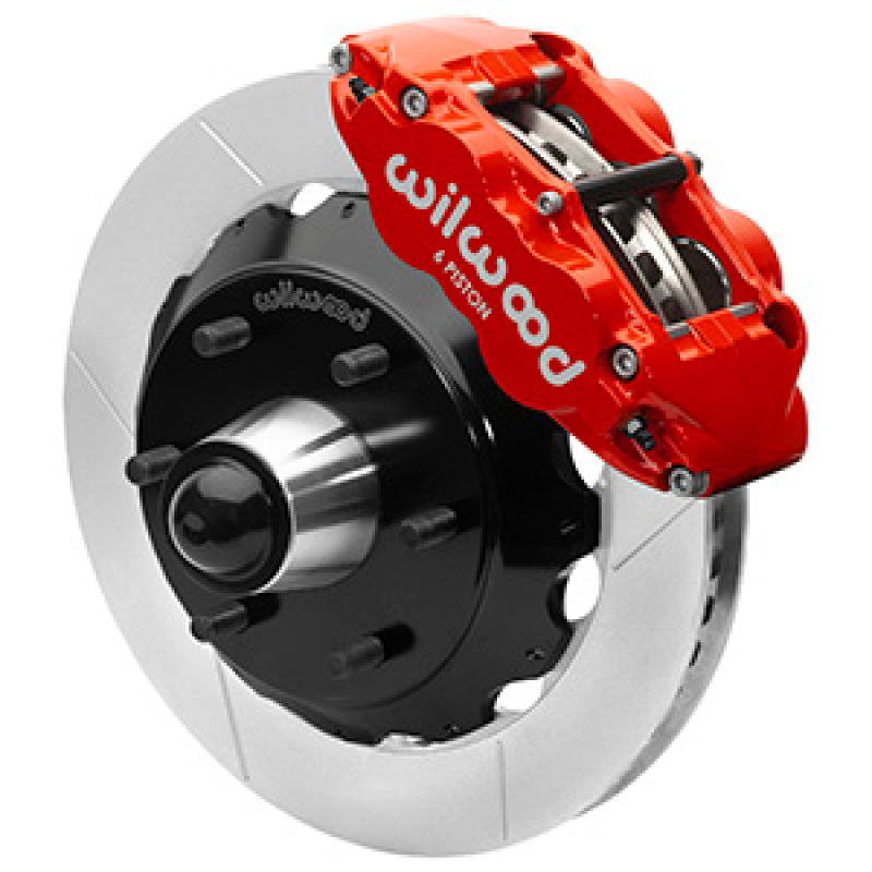 WIL Superlite Brake Kit - Wilwood 63-87 C10 CPP Spindle FNSL6R Front BBK 13in Slotted 6x5.5 BC - Red