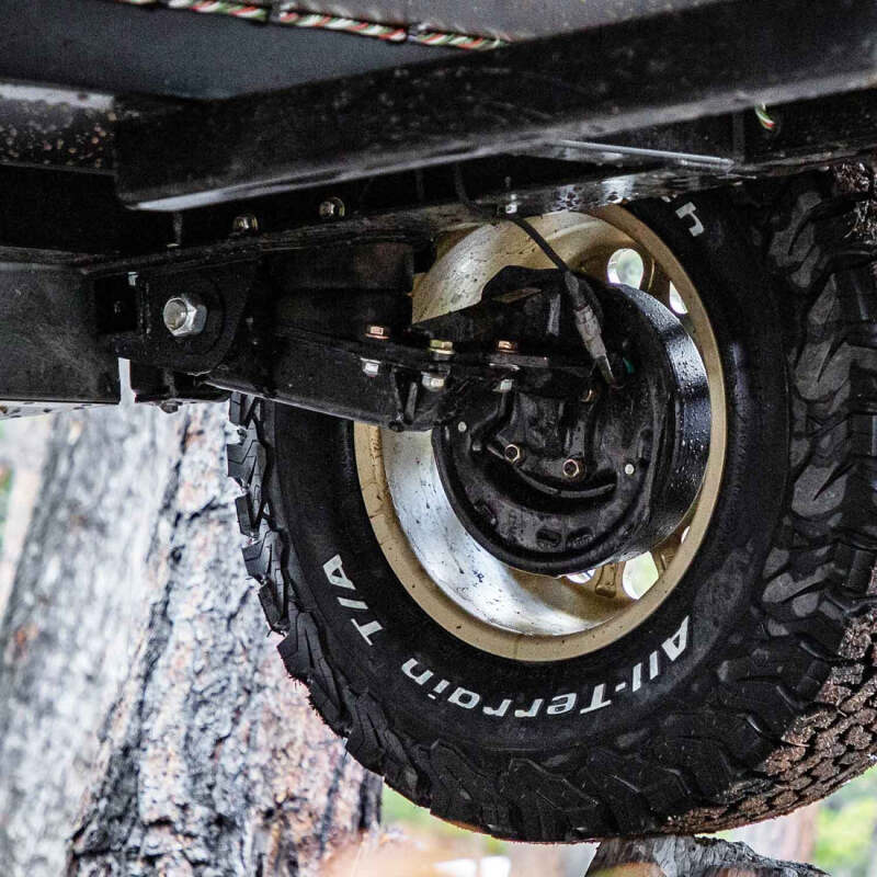TIM Suspension Enhancement Systems - Timbren 2000lb HD Axle-Less Trailer Suspension w/ 4in Lift Spindle & Brake Flange