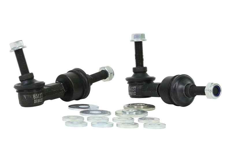WL Sway Bar Links - Whiteline 89-98 Nissan 240SX S13 & S14 Front Swaybar link kit-adjustable ball end links