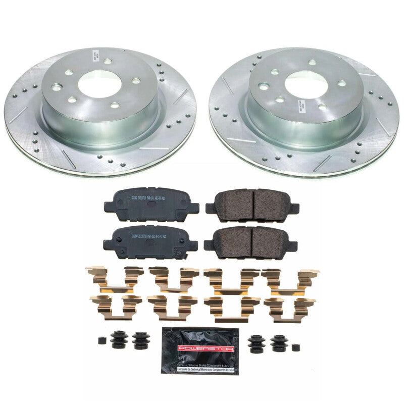 PSB Z23 Evolution Kit - Power Stop 08-09 Infiniti EX35 Rear Z23 Evolution Brake Kit