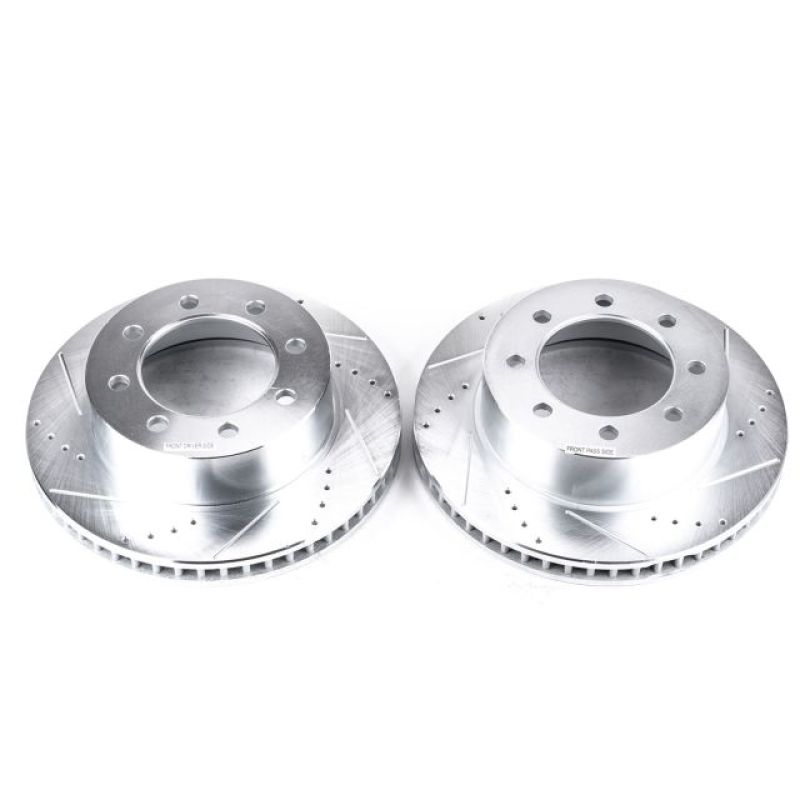 PSB Evolution Drill/Slot Rotor - Power Stop 03-08 Dodge Ram 3500 Front Drilled & Slotted Rotor - Pair
