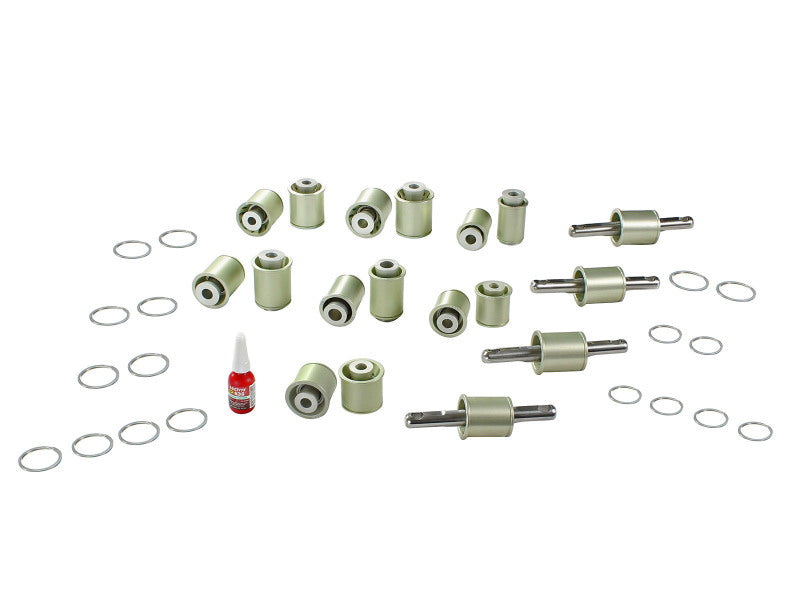 AFE PFADT C/A Bearings - aFe Control PFADT Steel Frame Solid Spherical Control Arm Bearings Set; Chevy Corvette C5 / C6 97-13