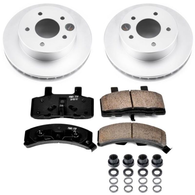 PSB Z17 Evolution Coated Kit - Power Stop 90-02 Chevrolet Astro Front Z17 Evolution Geomet Coated Brake Kit