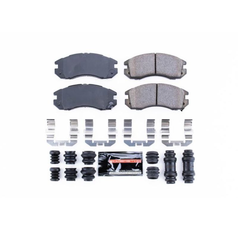 PSB Z23 Evolution Brake Pads - Power Stop 93-96 Subaru Impreza Front Z23 Evolution Sport Brake Pads w/Hardware