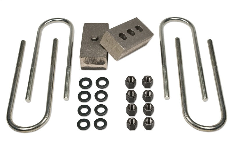 TUF Rear Block Kits - Tuff Country 03-23 Dodge Ram 3500 4wd (w/4in Rear axle) 2in Rear Block & U-Bolt Kit