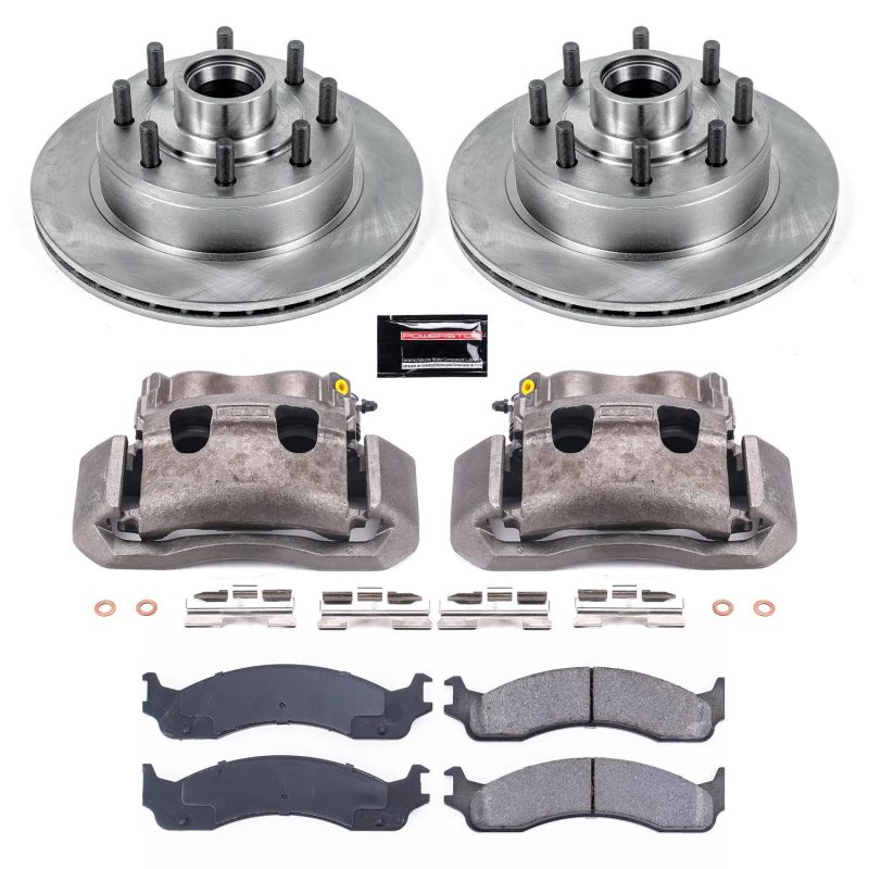 PSB Autospecialty Rotor - Power Stop 01-02 Ford E-350 Super Duty Front Autospecialty Kit w/Cals