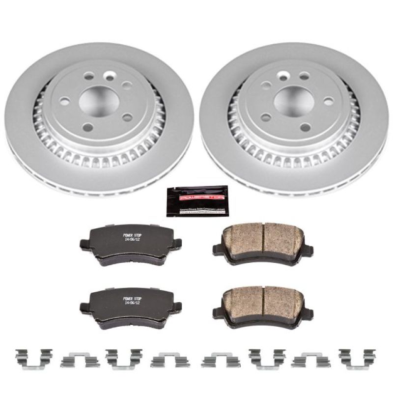 PSB Z23 Evolution Coated Kit - Power Stop 10-17 Volvo XC60 Rear Z23 Evolution Sport Coated Brake Kit
